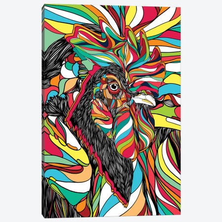Tropical Cock Canvas Print #DIV8} by Danny Ivan Canvas Art