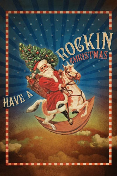 Vintage Christmas: Colorful Christmas IX - Rockin by Duirwaigh