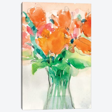 Cheerful Bouquet I Canvas Print #DIX118} by Samuel Dixon Canvas Artwork