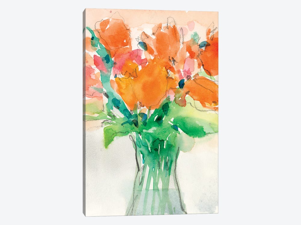 Cheerful Bouquet I by Samuel Dixon 1-piece Canvas Print