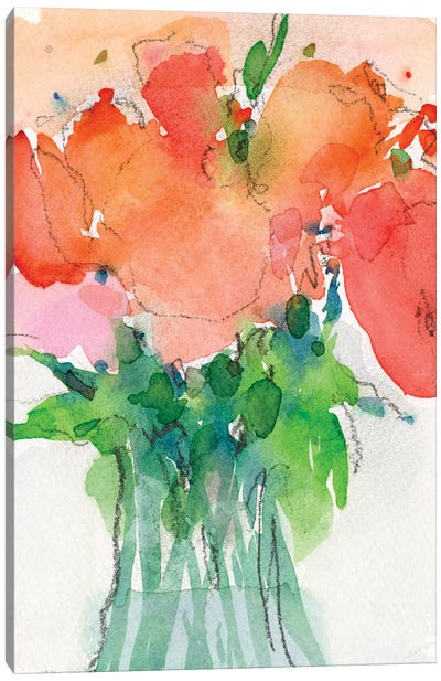 Cheerful Bouquet II Canvas Art Print - Samuel Dixon