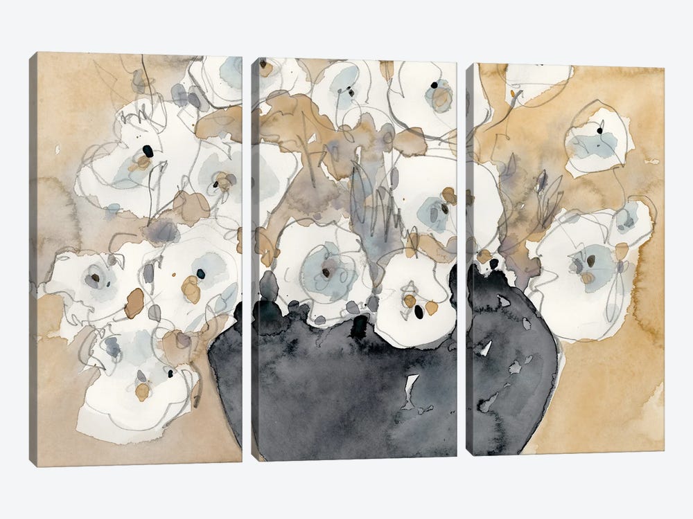 Another White Blossom II by Samuel Dixon 3-piece Canvas Art