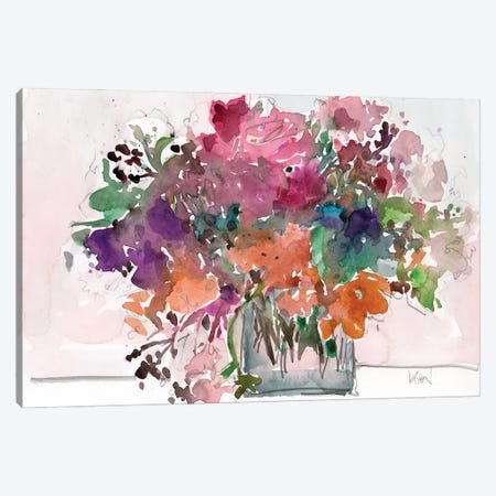 Mix Flowers II Canvas Print #DIX156} by Samuel Dixon Canvas Print