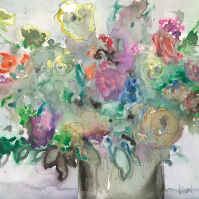 The Mixed Water Garden II by Samuel Dixon framed wall art