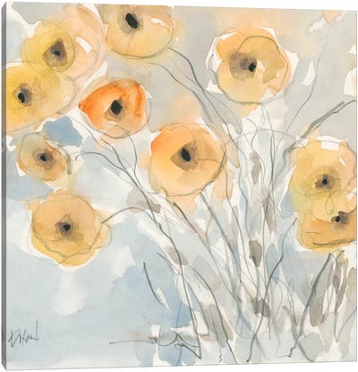 Sunset Poppies II Canvas Art Print - Samuel Dixon
