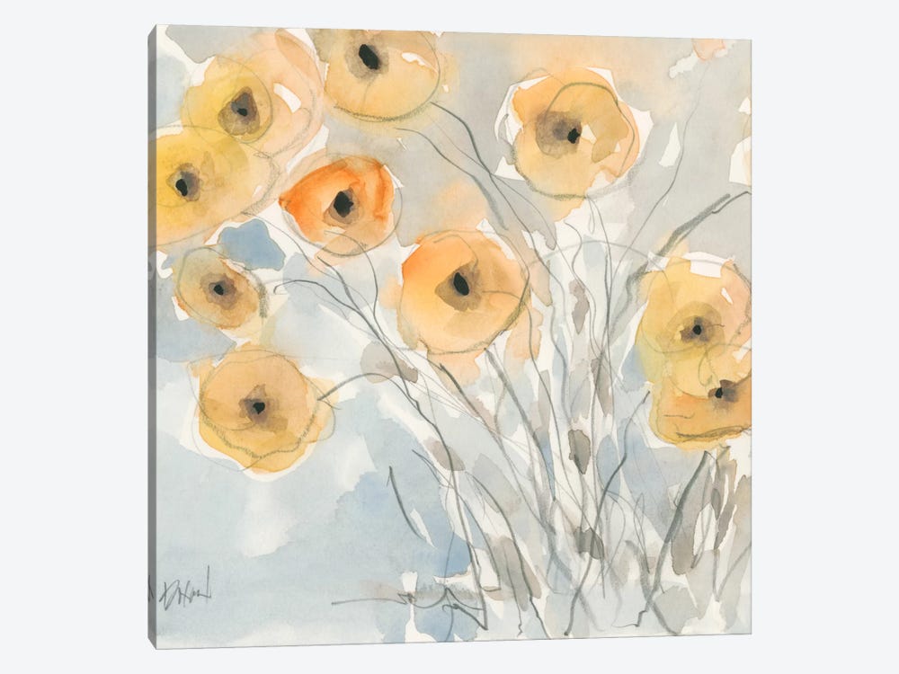 Sunset Poppies II by Samuel Dixon 1-piece Canvas Art