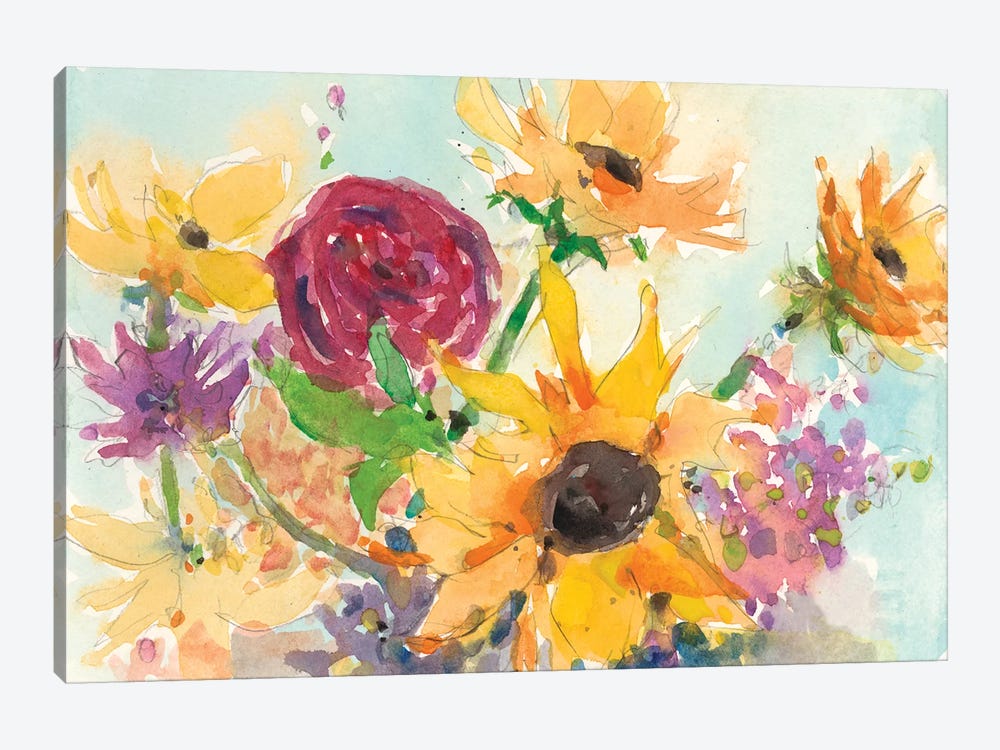 Bright Wild Flowers II by Samuel Dixon 1-piece Art Print