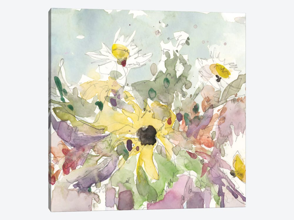 Daisy Vase I by Samuel Dixon 1-piece Canvas Print