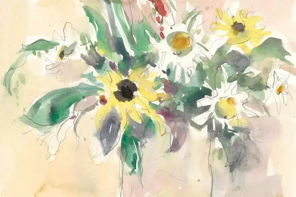 Daisies: Garden Inspiration I by Samuel Dixon