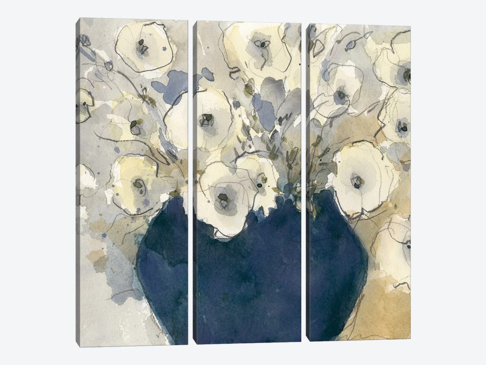 White Blossom Study II by Samuel Dixon 3-piece Art Print