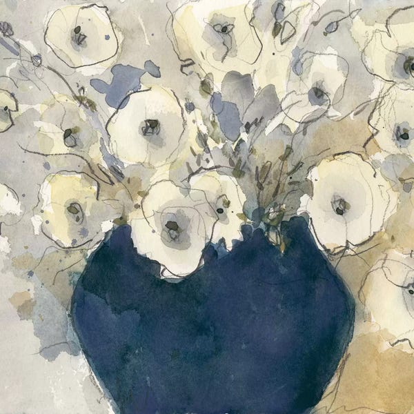 Wall Art: White Blossom Study II by Samuel Dixon