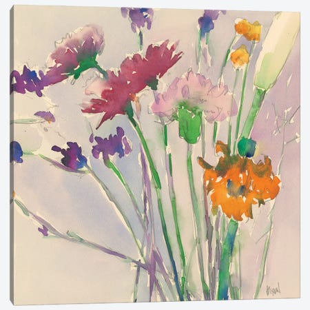 Wild Flower Cuttings Canvas Print #DIX58} by Samuel Dixon Canvas Artwork