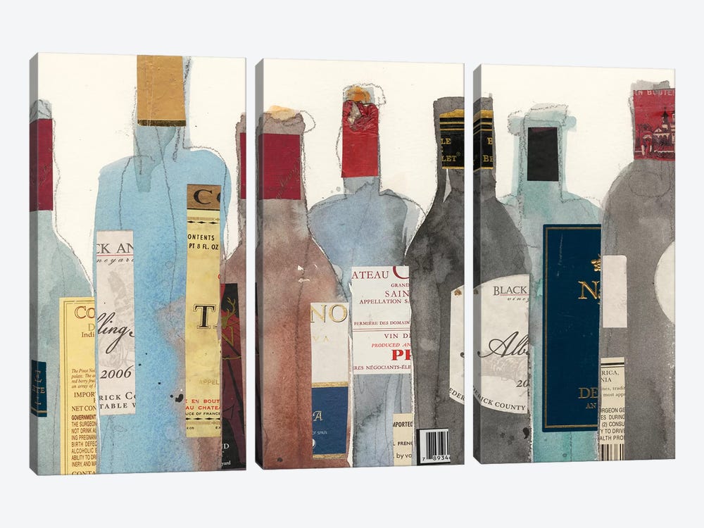Wine & Spirit II by Samuel Dixon 3-piece Canvas Art