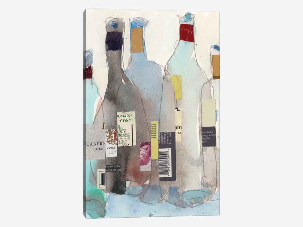 The Wine Bottles III by Samuel Dixon 1-piece Canvas Wall Art