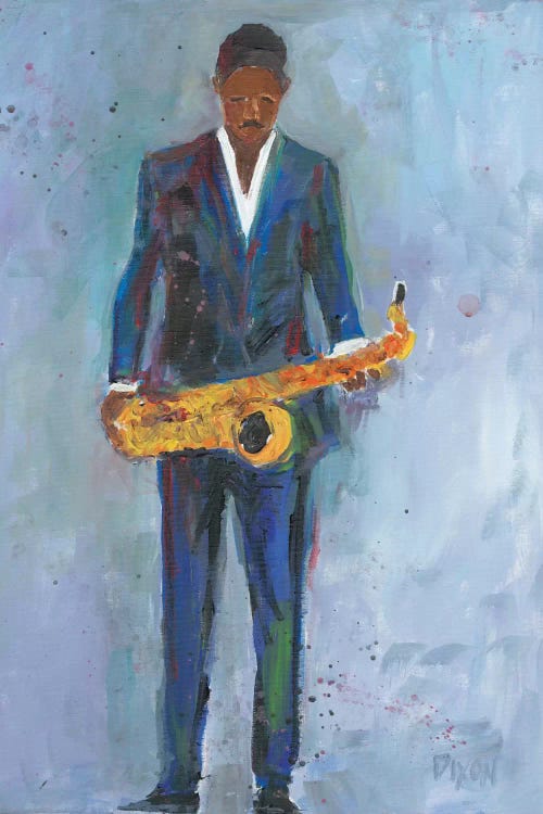 Sax In A Blue Suit