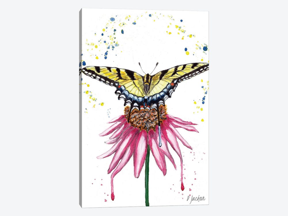 Boho Swallowtail Butterfly by Dawn Jackson 1-piece Canvas Art