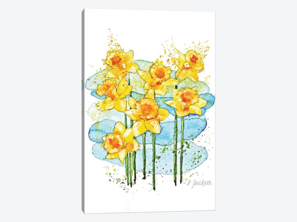 Daffodils by Dawn Jackson 1-piece Canvas Art Print