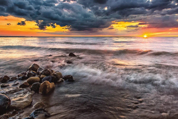Lake Huron Sunset by Daniel J. Bellyk wall art
