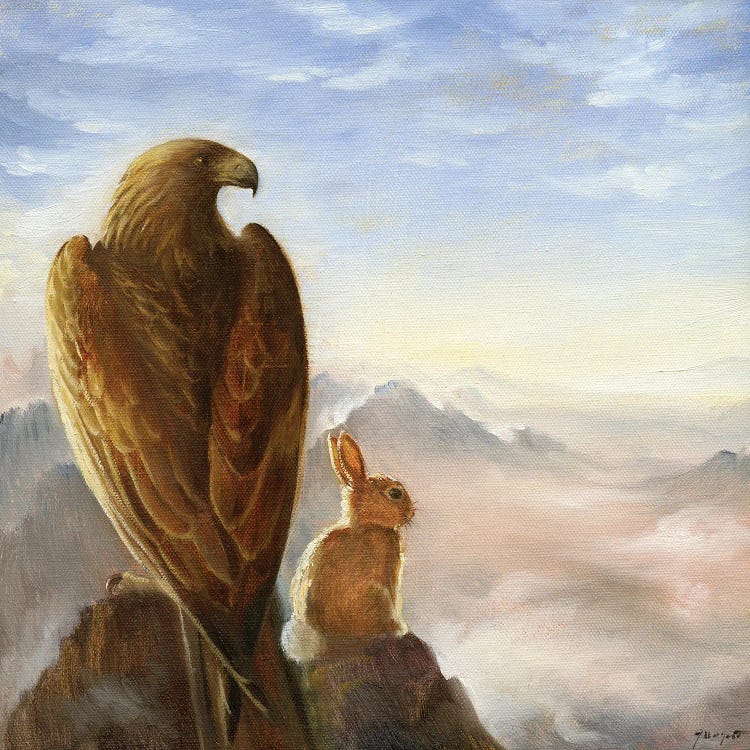 Isabella And The Eagle by David Joaquin wall art