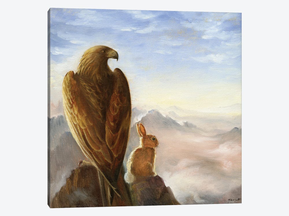 Isabella And The Eagle by David Joaquin 1-piece Canvas Wall Art