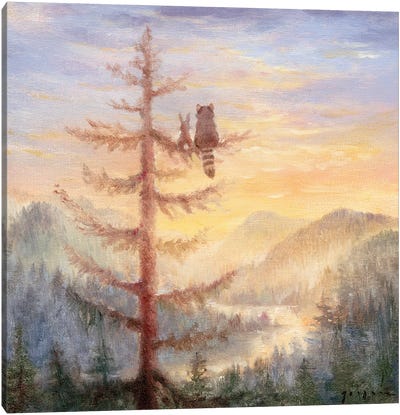 Isabella And The Tree Canvas Art Print - Cabin & Lodge Décor