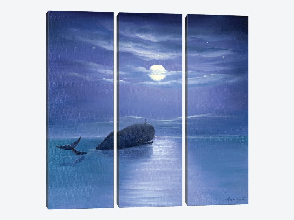 Isabella And The Whale by David Joaquin 3-piece Canvas Artwork