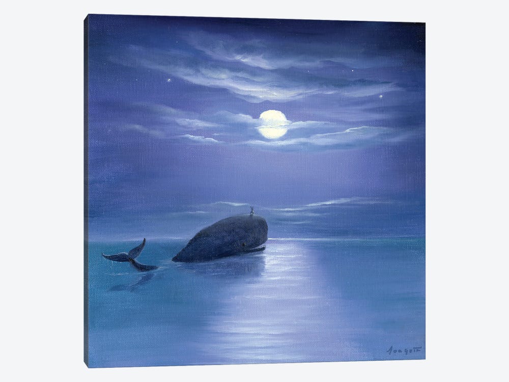 Isabella And The Whale by David Joaquin 1-piece Canvas Art