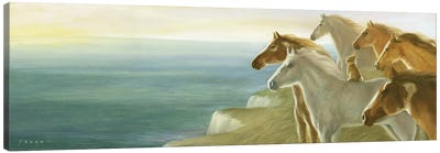 Isabella And All The Beautiful Horses Canvas Art Print - Art by Native American & Indigenous Artists