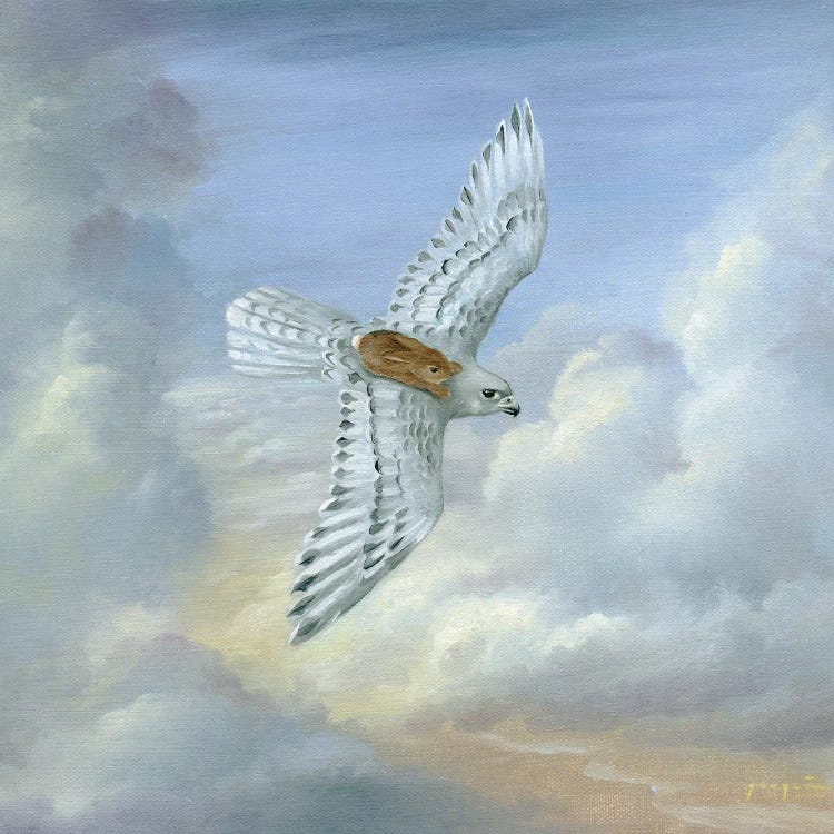 Isabella And The Clouds by David Joaquin wall art