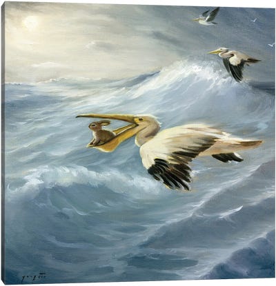 Isabella And The Storm Canvas Art Print - Stork Art