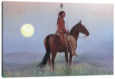 Moon When Chokeberries Ripen Canvas Art Print - Indigenous & Native American Culture