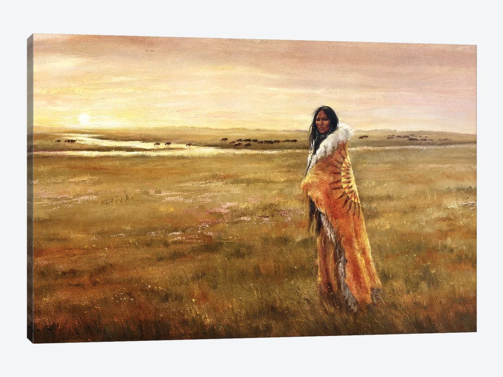 The White Buffalo Woman Art Print by David Joaquin | iCanvas