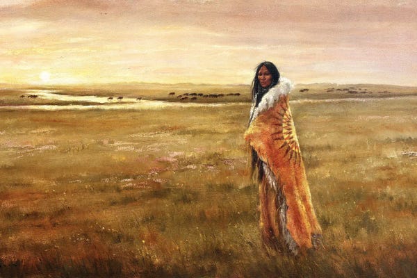 Native American Décor: The Return Of White Buffalo Woman by David Joaquin