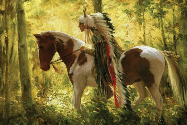 Native American Décor: Warhorse by David Joaquin