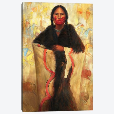 She Speaks Canvas Print #DJQ50} by David Joaquin Canvas Print