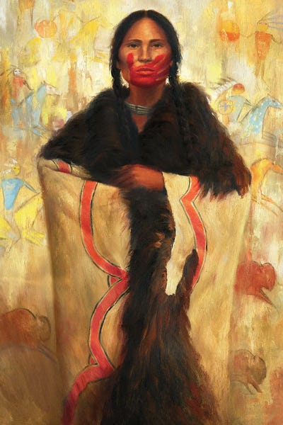 Native American Décor: She Speaks by David Joaquin