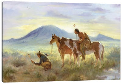 Mato Paha Canvas Art Print - Art by Native American & Indigenous Artists