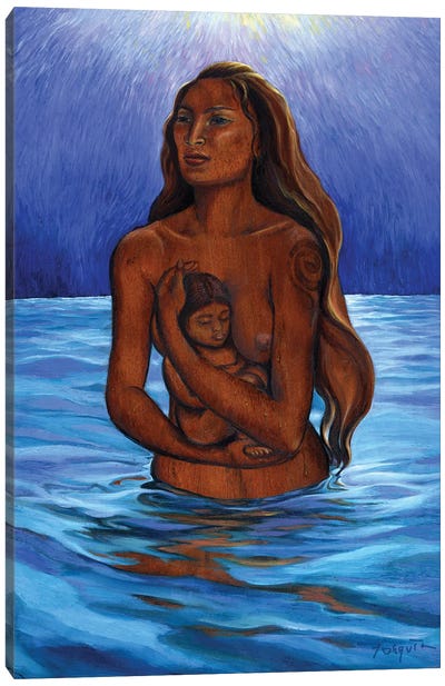 The Mamma Canvas Art Print - Unconditional Love