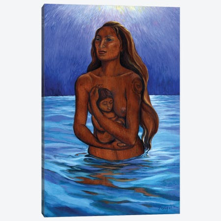 The Mamma Canvas Print #DJQ59} by David Joaquin Art Print