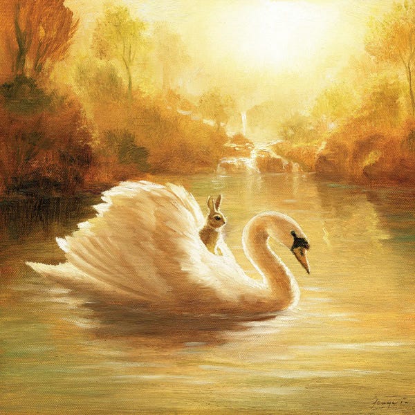 Nursery: Isabella And The Swan by David Joaquin