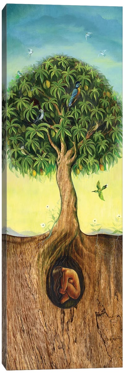 Tree Of Life Canvas Art Print - Native American Décor