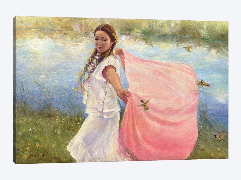 Hummingbird Dancer by David Joaquin 1-piece Canvas Print
