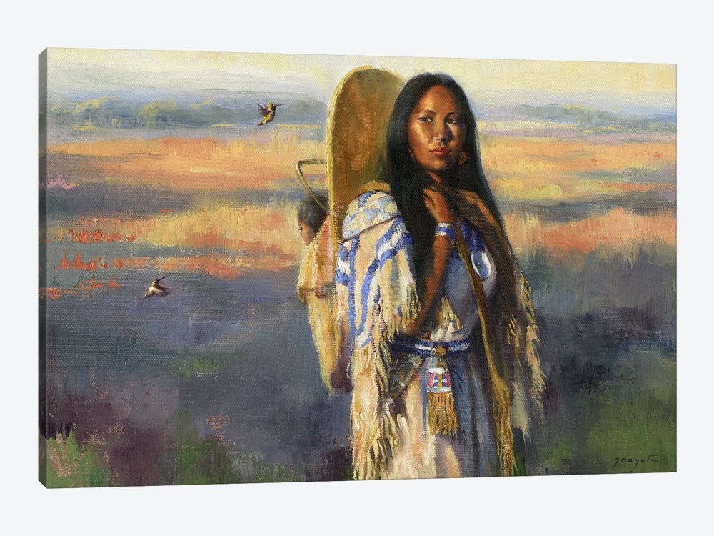 Bird Woman (Sacajawea) by David Joaquin 1-piece Canvas Art