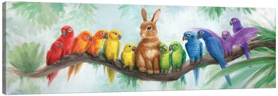 Isabella Honorary Member Of The Rainbow Canvas Art Print - Parrot Art