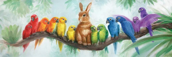 Parrots: Isabella Honorary Member Of The Rainbow by David Joaquin