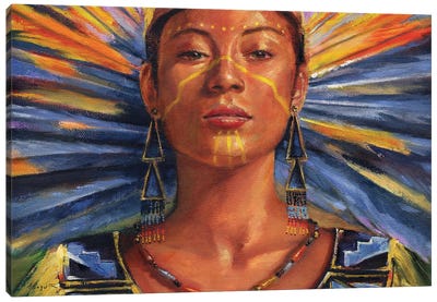 SunDancer Canvas Art Print - Native American Décor
