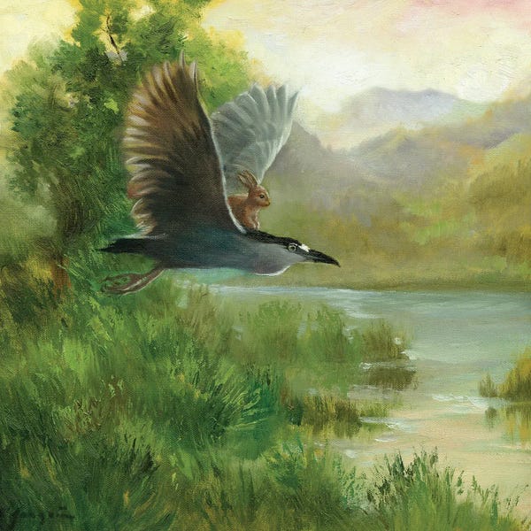 David Joaquin: Isabella And The Heron by David Joaquin