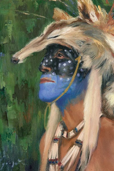 Coyotes: Mica Blue Coyote by David Joaquin