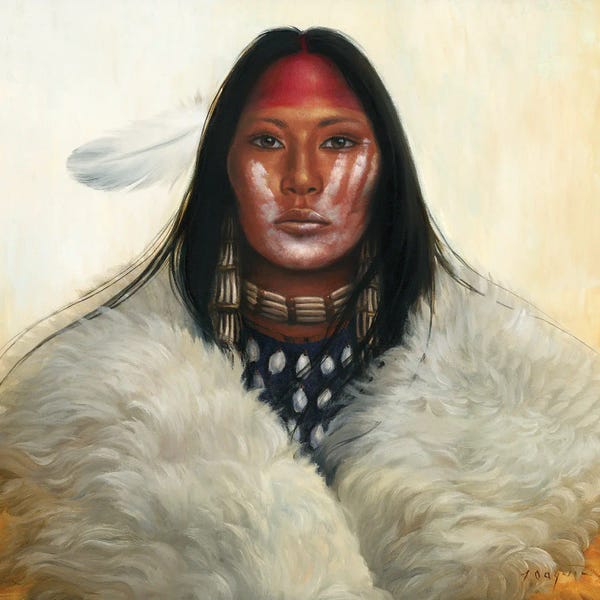 Native American Décor: Woman Of The White Buffalo by David Joaquin