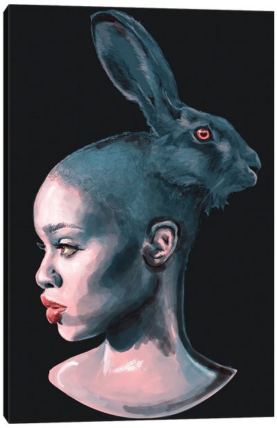 Hare Canvas Art Print - Goth Art